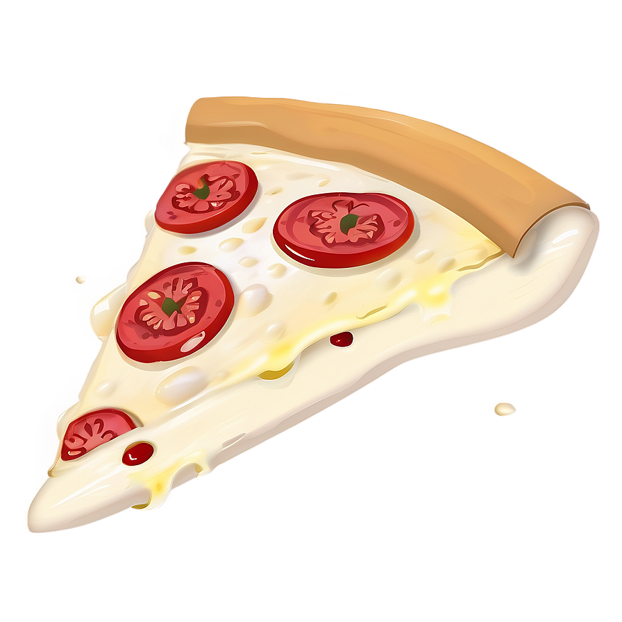 Cartoon Pizza With Cheese Png Ebt81