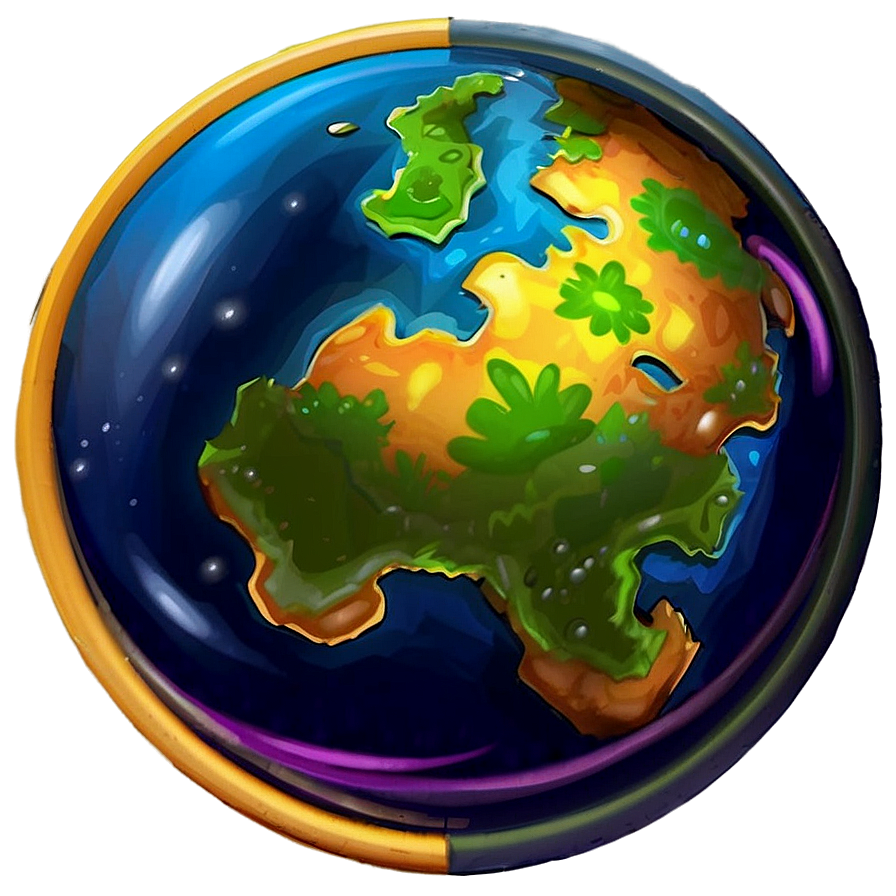 Cartoon Planets Png Qkw