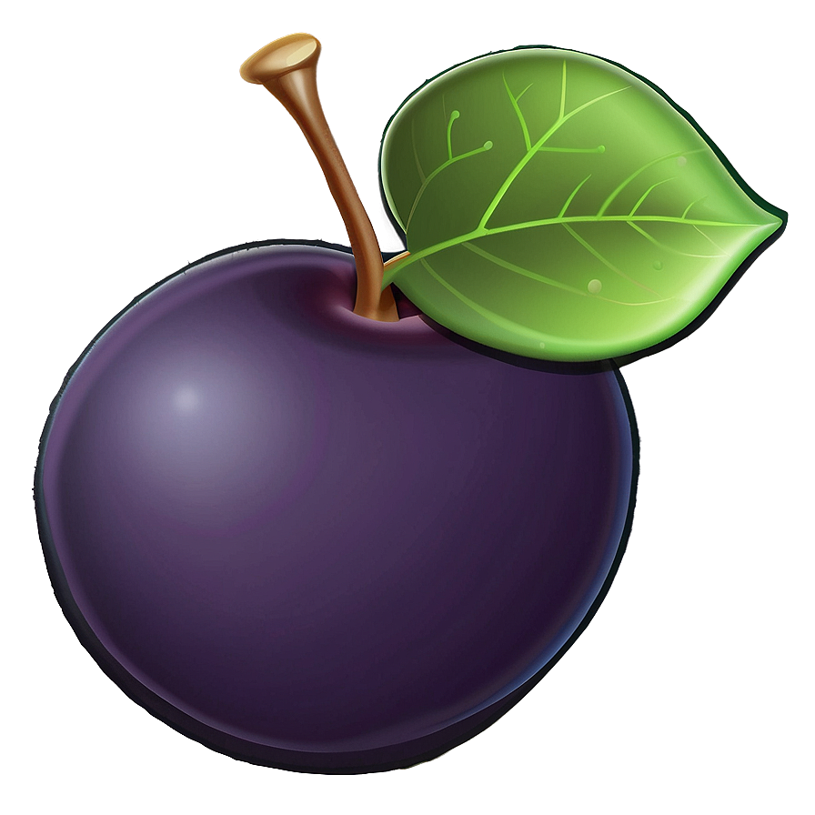 Cartoon Plum Png 79