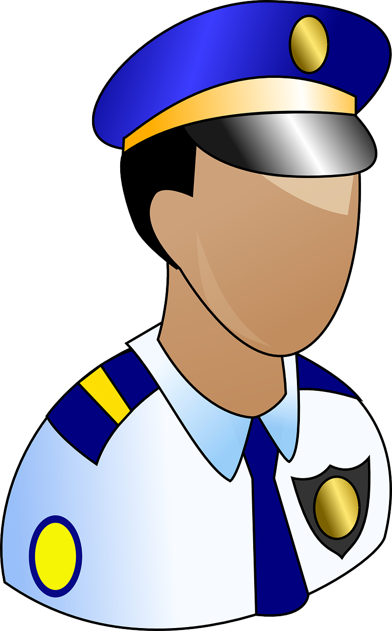 Cartoon Policeman Portrait