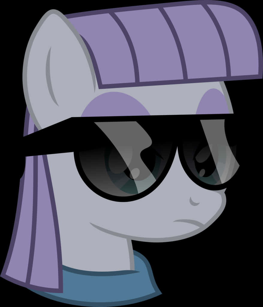 Cartoon Pony Thug Life Glasses