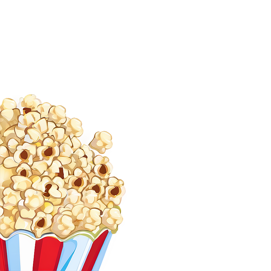 Cartoon Popcorn Kernel Png Fjr37