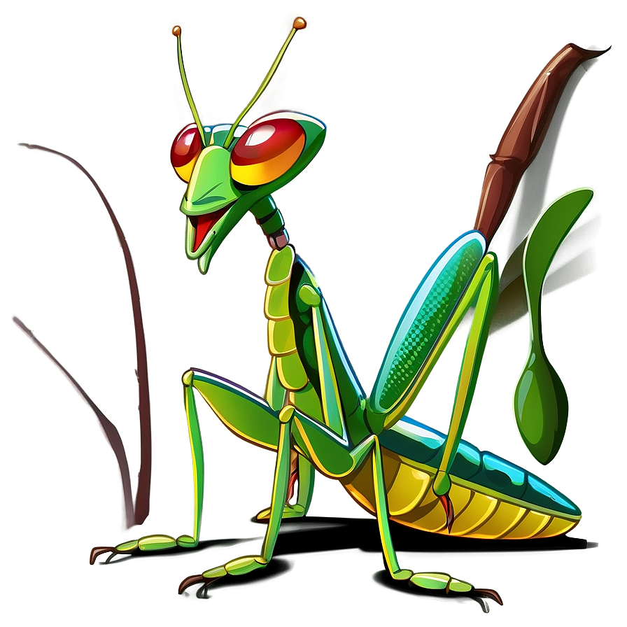 Cartoon Praying Mantis Png 34