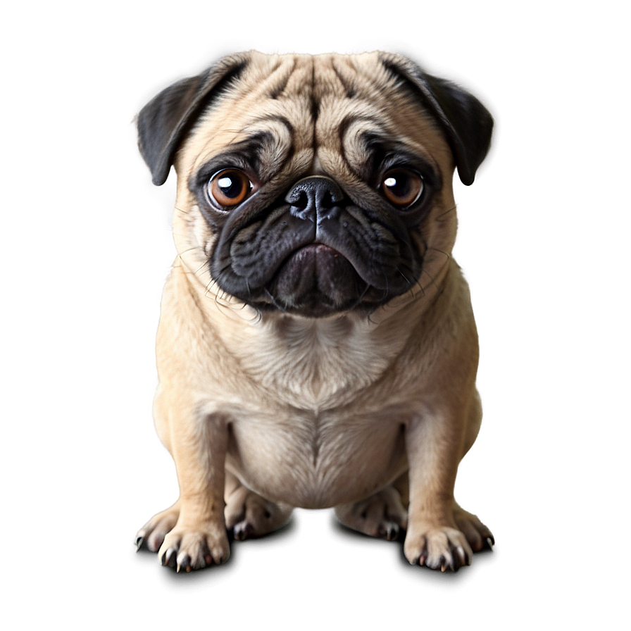 Cartoon Pug Character Png Ygn29