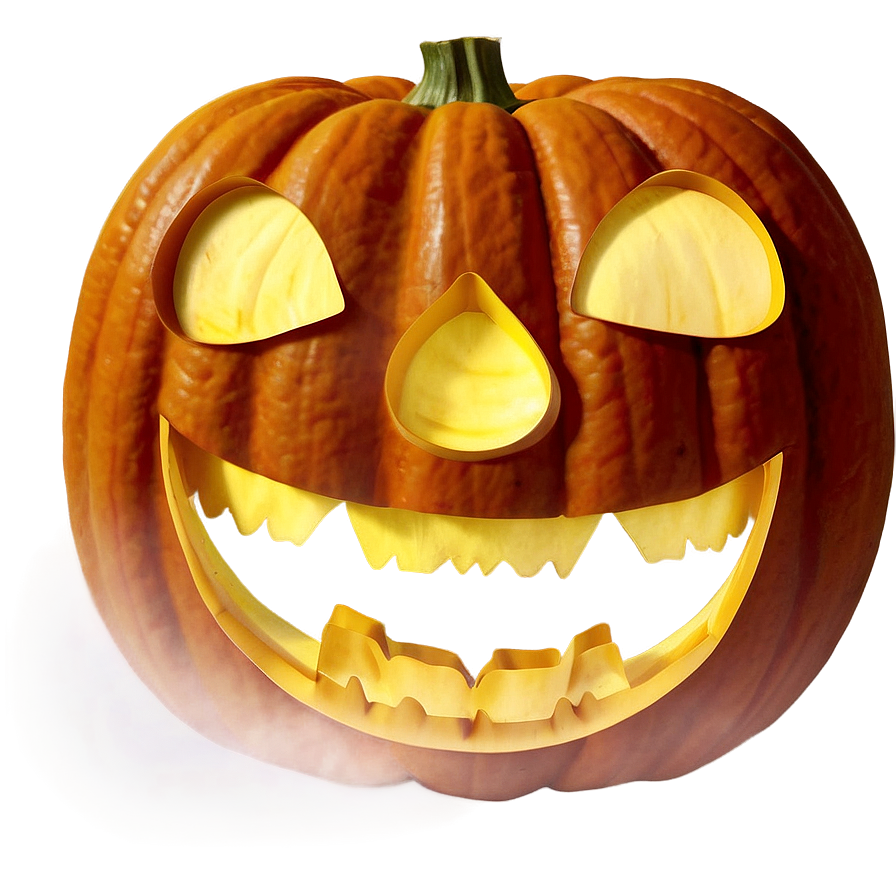 Cartoon Pumpkin Face Image Png Bxy