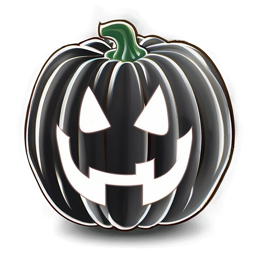 Cartoon Pumpkin Outline Illustration Png Vyd