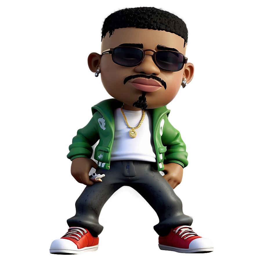 Cartoon Rapper Figure Png 06112024