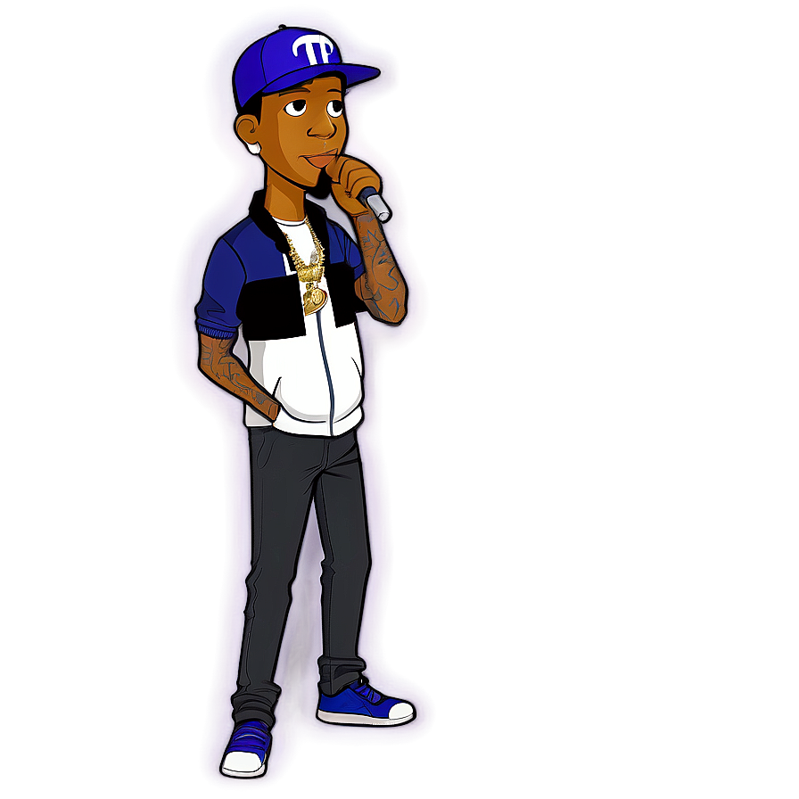 Cartoon Rapper Figure Png 12