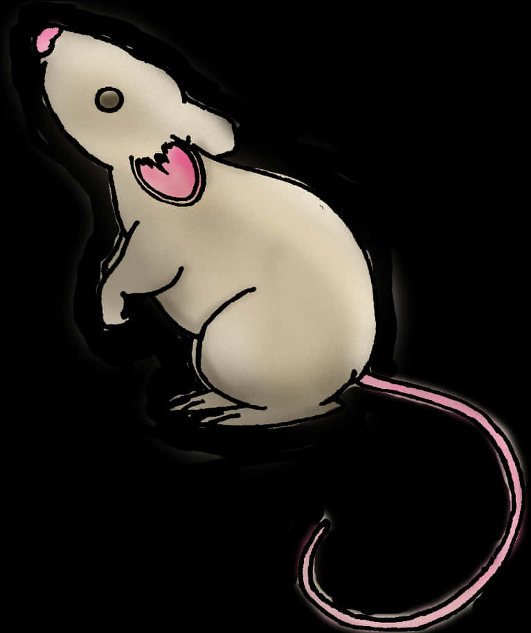 Cartoon Rat Illustration