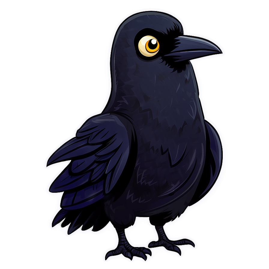 Cartoon Raven Character Png 25