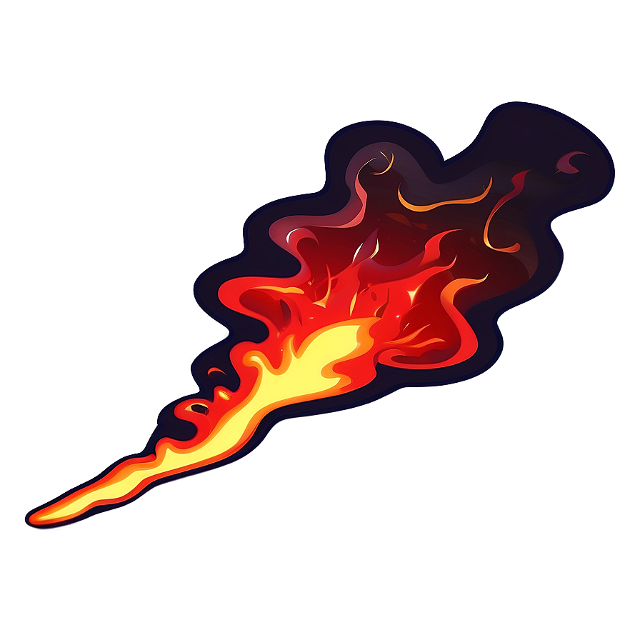 Cartoon Red Fire Png 06252024