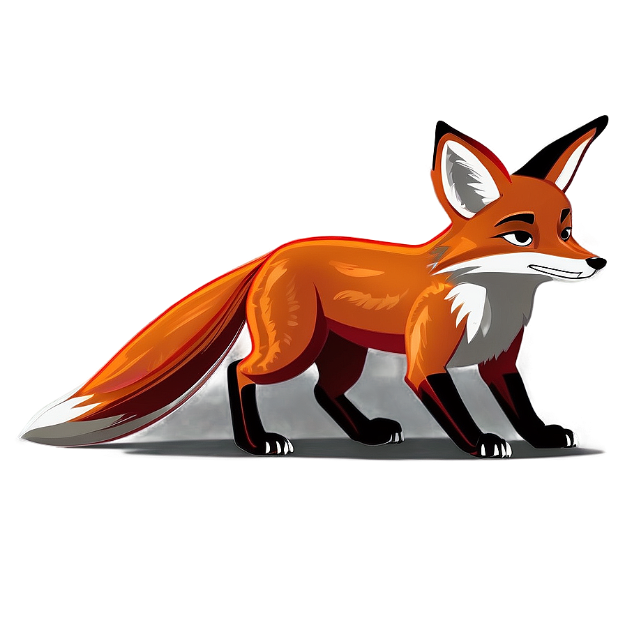 Cartoon Red Fox Png 06242024