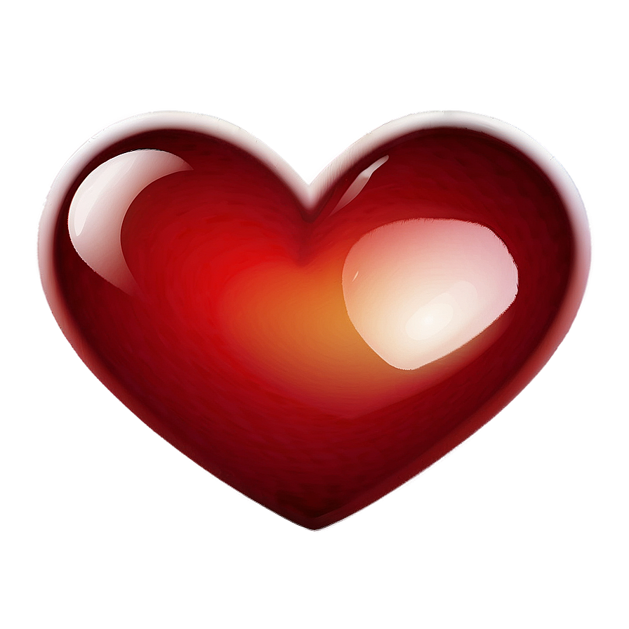 Cartoon Red Heart Emoji Png Eyv