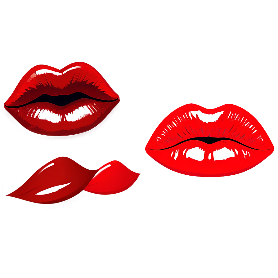 Cartoon Red Lips Png 60