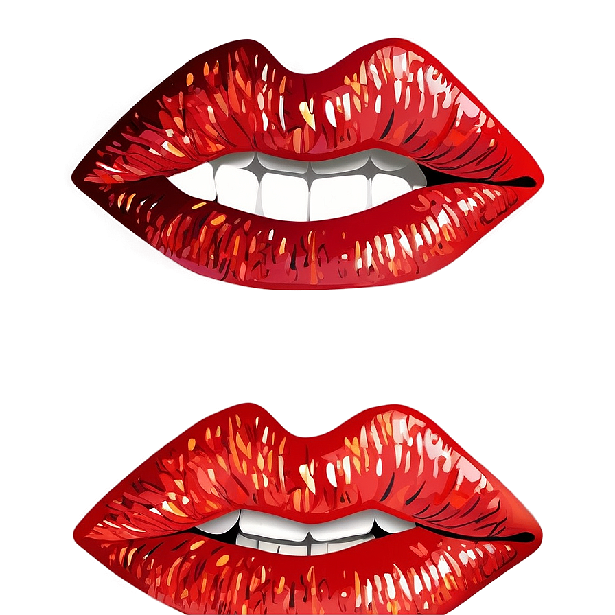 Cartoon Red Lips Png Dfa50