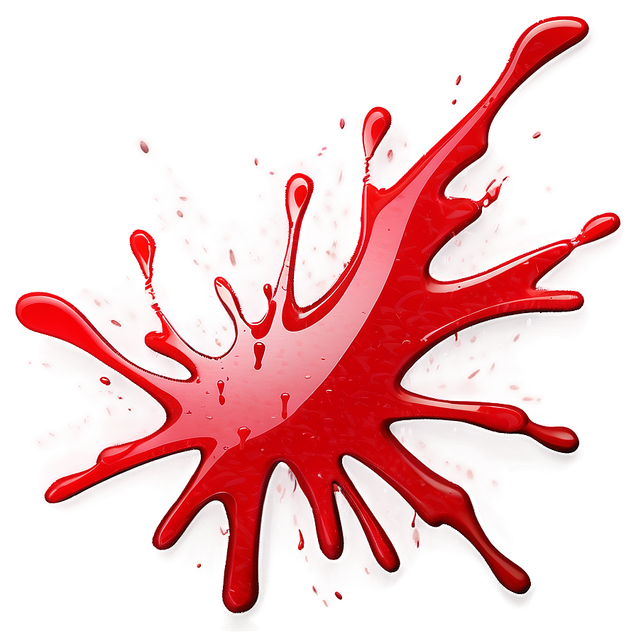 Cartoon Red Splatter Png Sof62