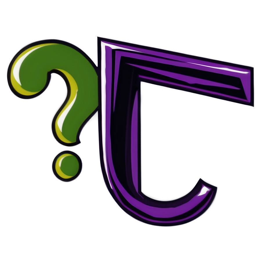 Cartoon Riddler Question Mark Png 06282024