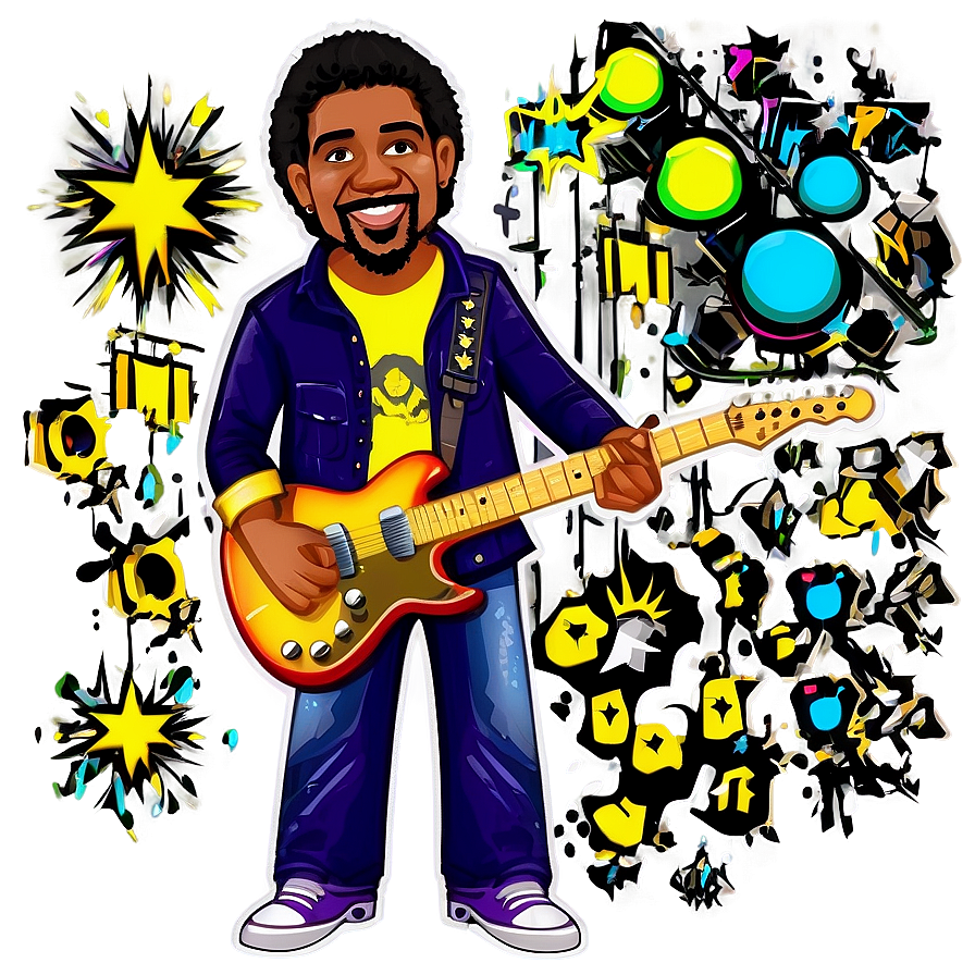 Cartoon Rock Star Png Mwv