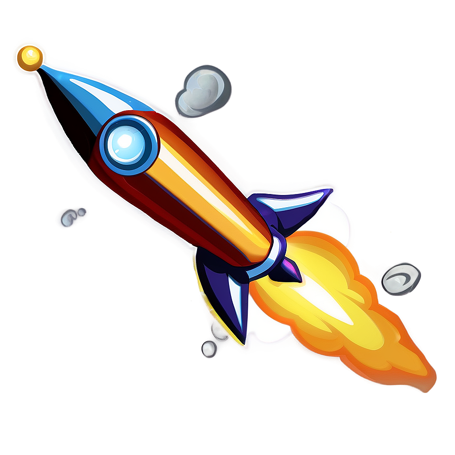 Cartoon Rocket Fire Png Eyq