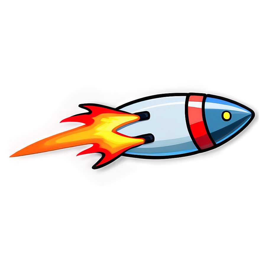 Cartoon Rocket Sticker Png Wvi