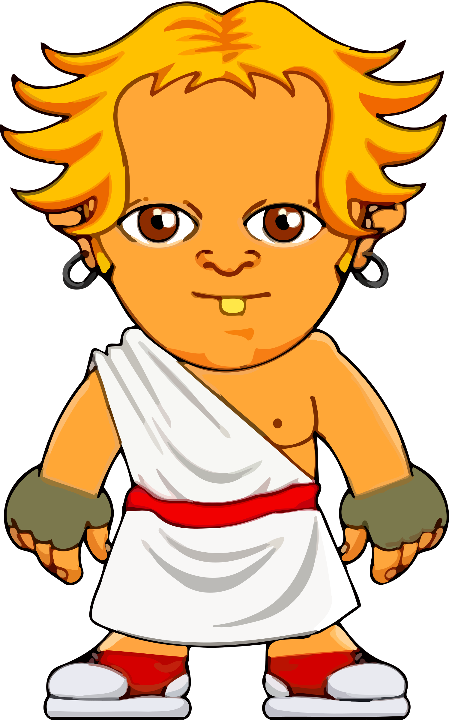 Cartoon Roman Warrior Character