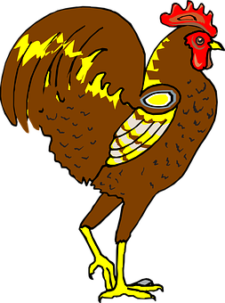 Cartoon Rooster Illustration