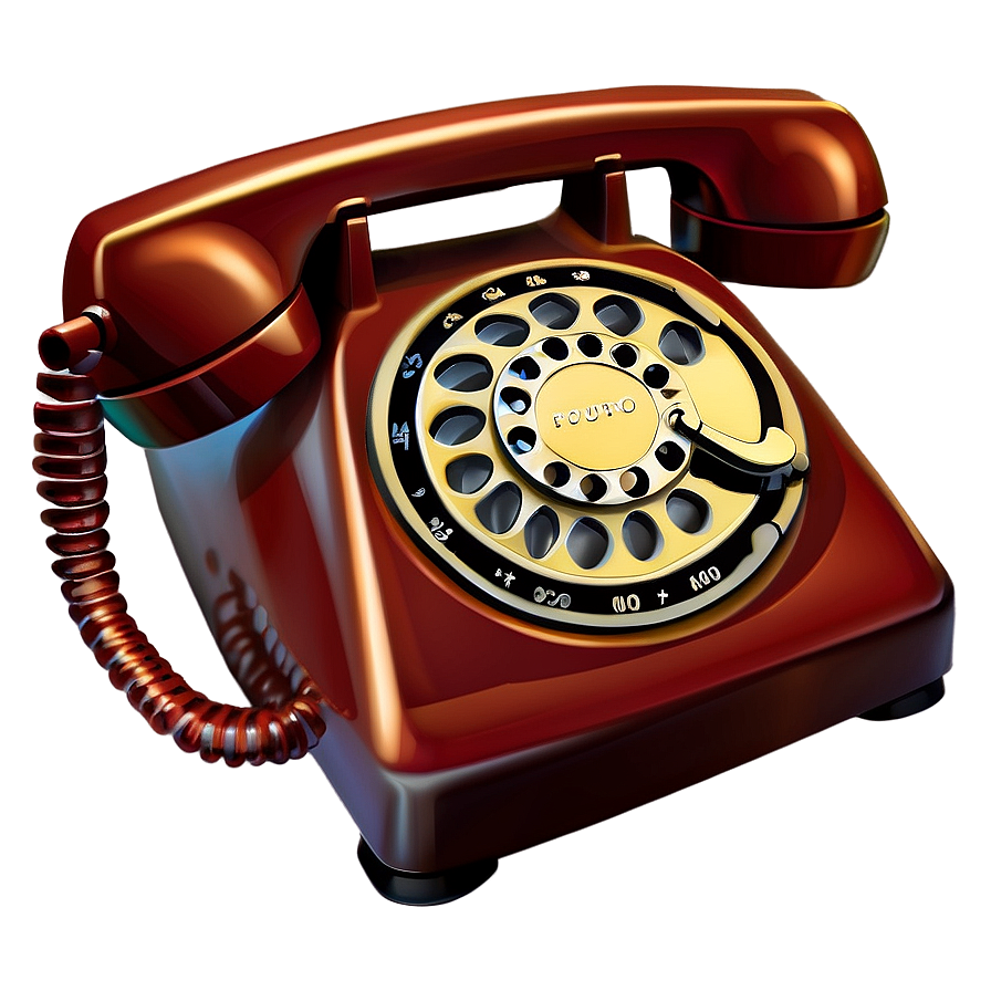 Cartoon Rotary Phone Png 23