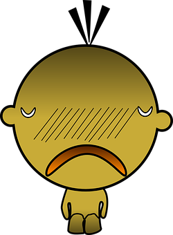 Cartoon Sad Face Expression