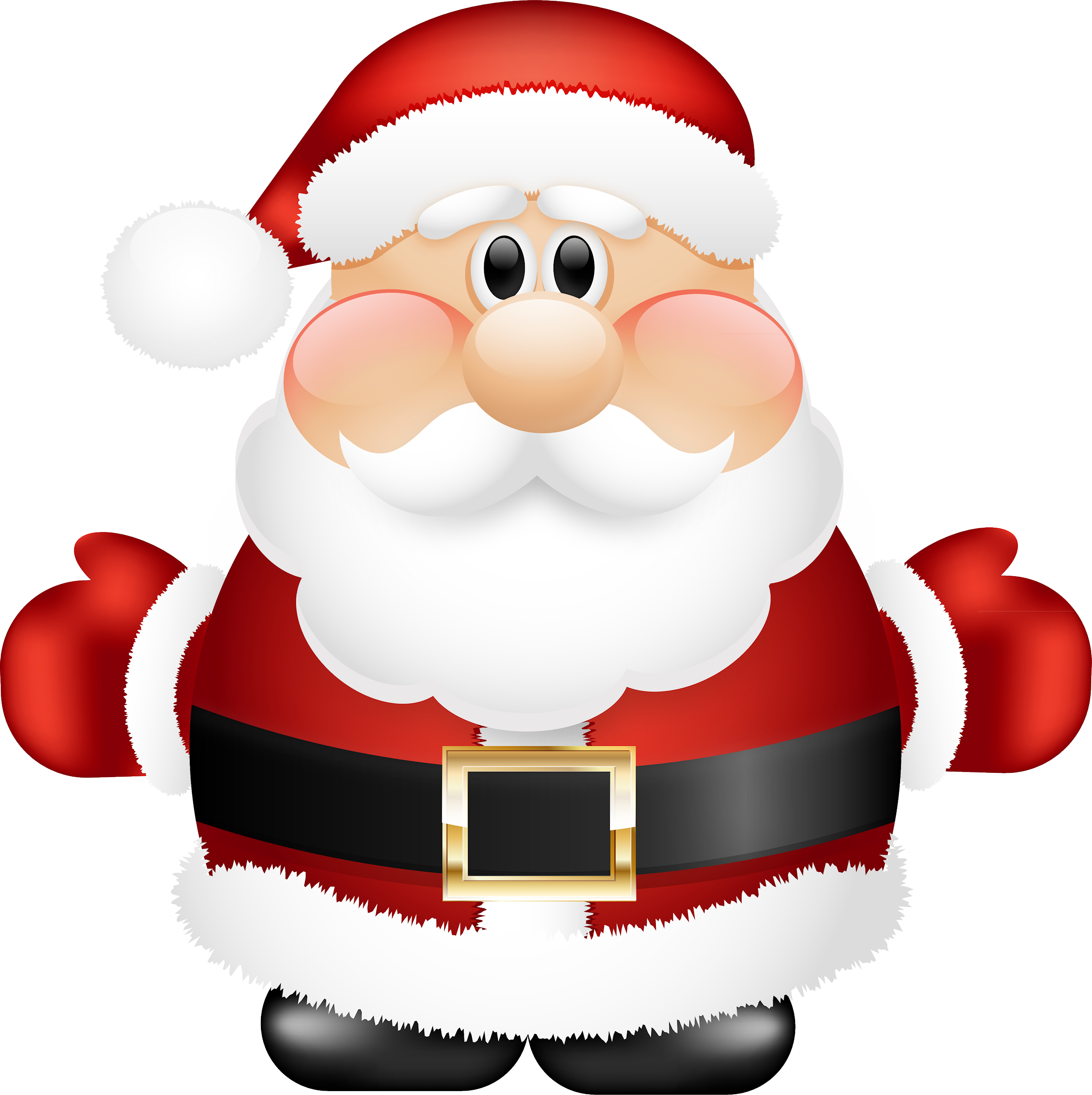 Cartoon Santa Claus Smiling