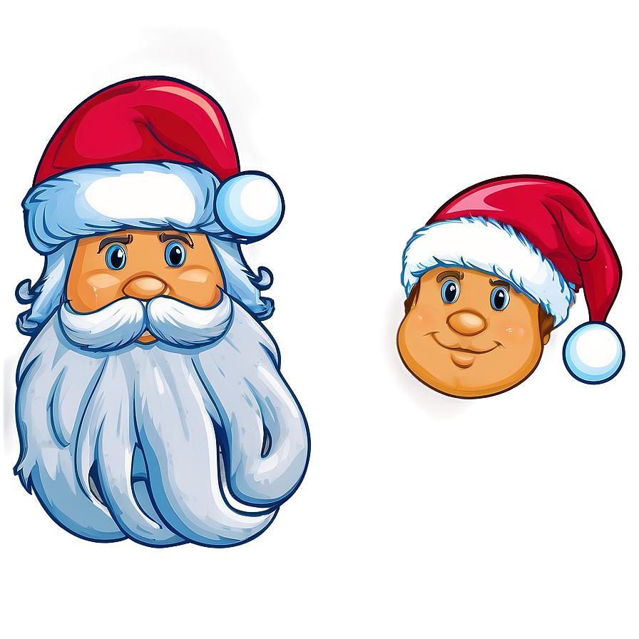 Cartoon Santa Hat Art Png 06262024