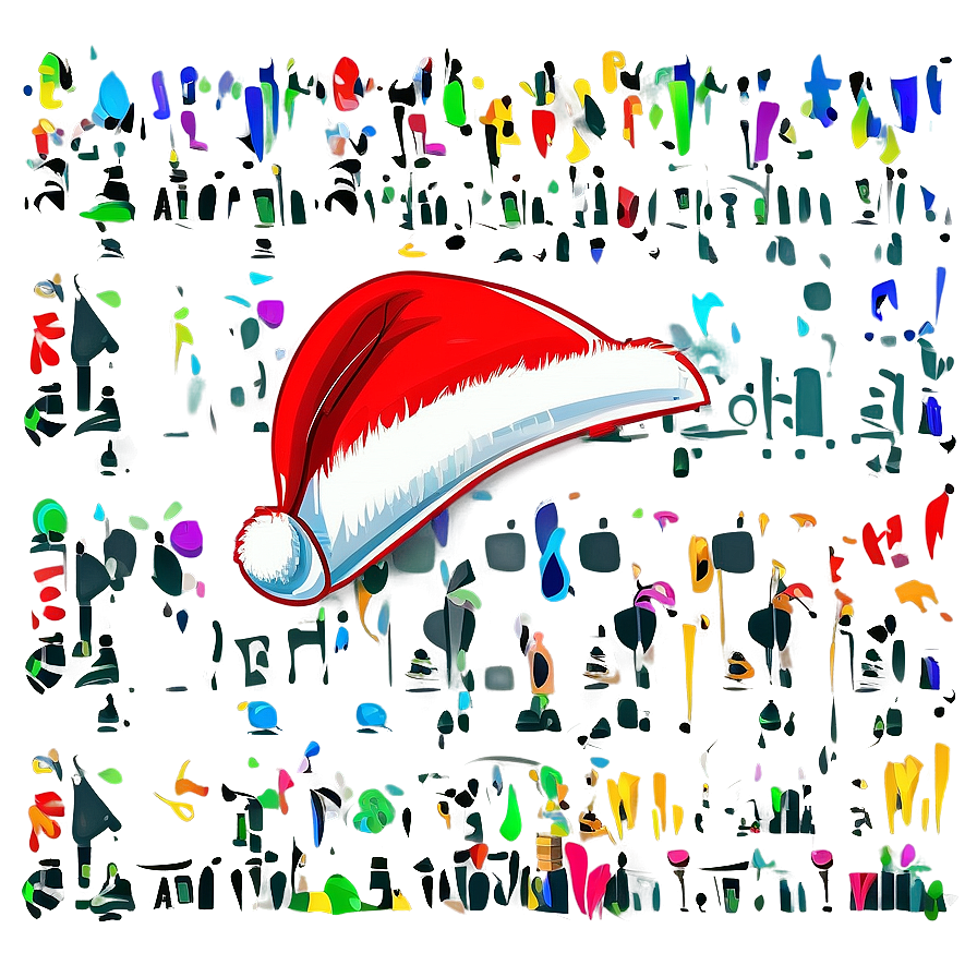 Cartoon Santa Hat Vector Png Vru