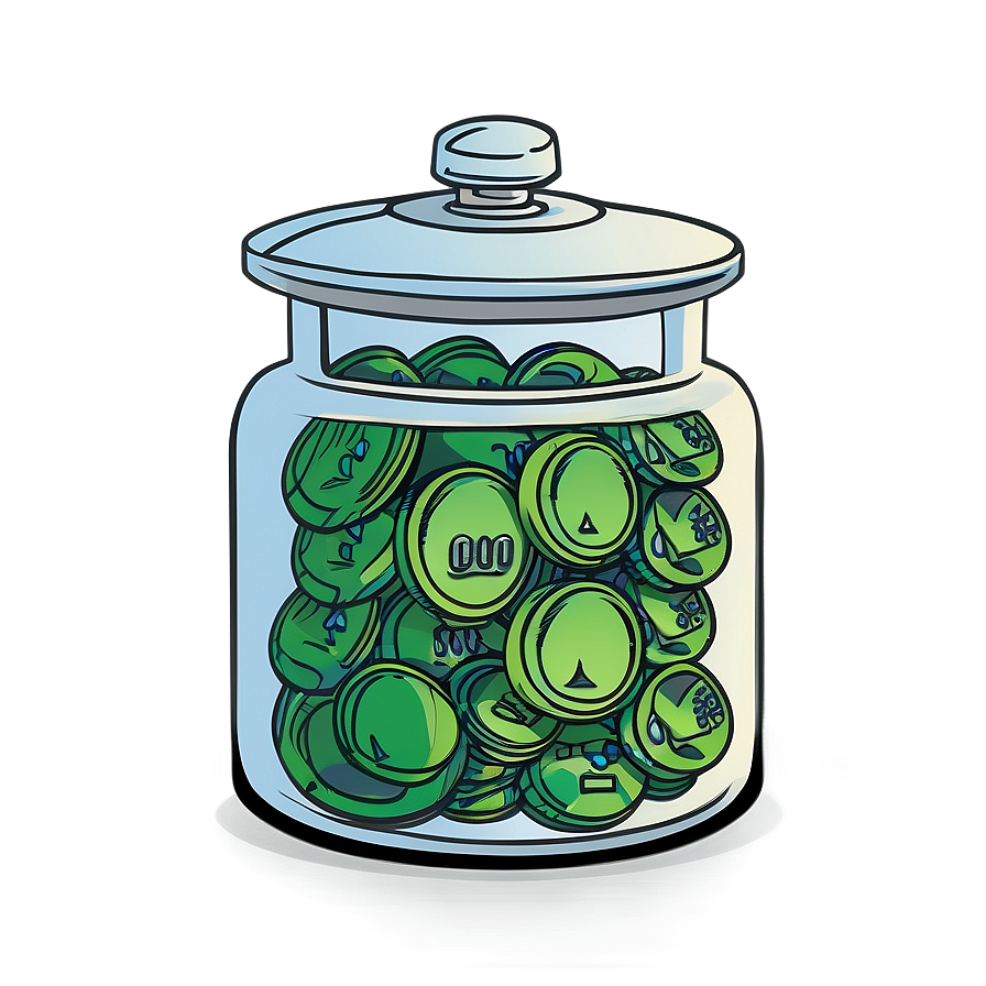 Cartoon Savings Jar Png Jww98