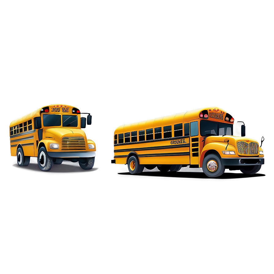 Cartoon School Bus Illustration Png Ytk