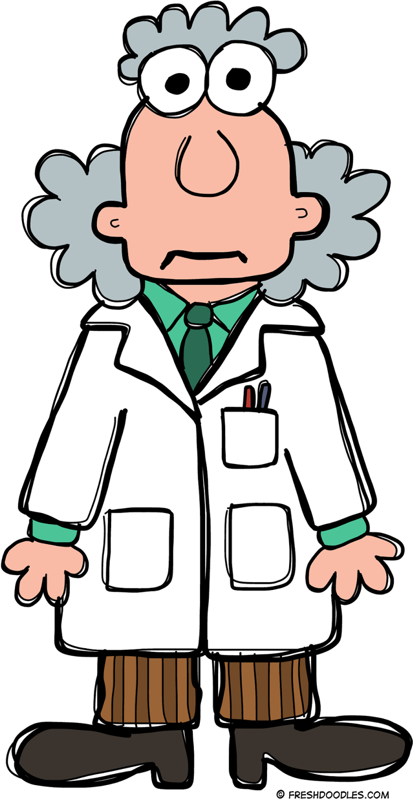 Cartoon Scientist Character