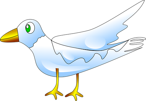 Cartoon Seagull Illustration