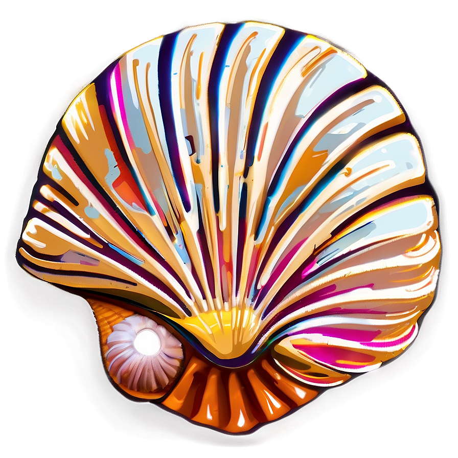 Cartoon Seashell Clipart Png 06262024