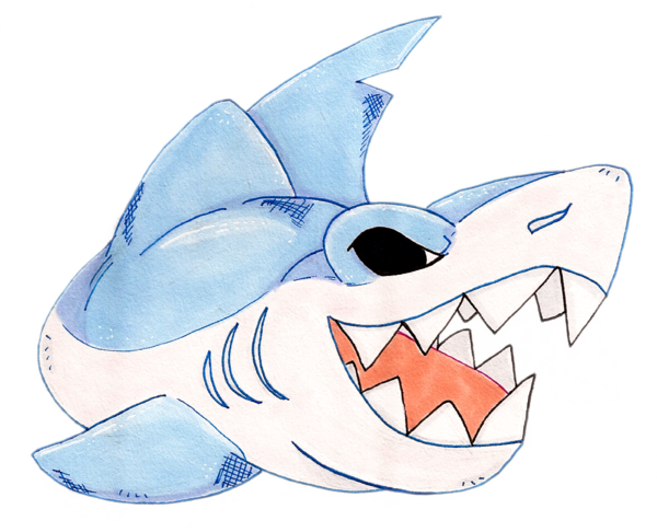 Cartoon Shark Illustration