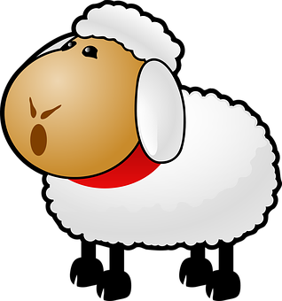 Cartoon Sheep Graphic