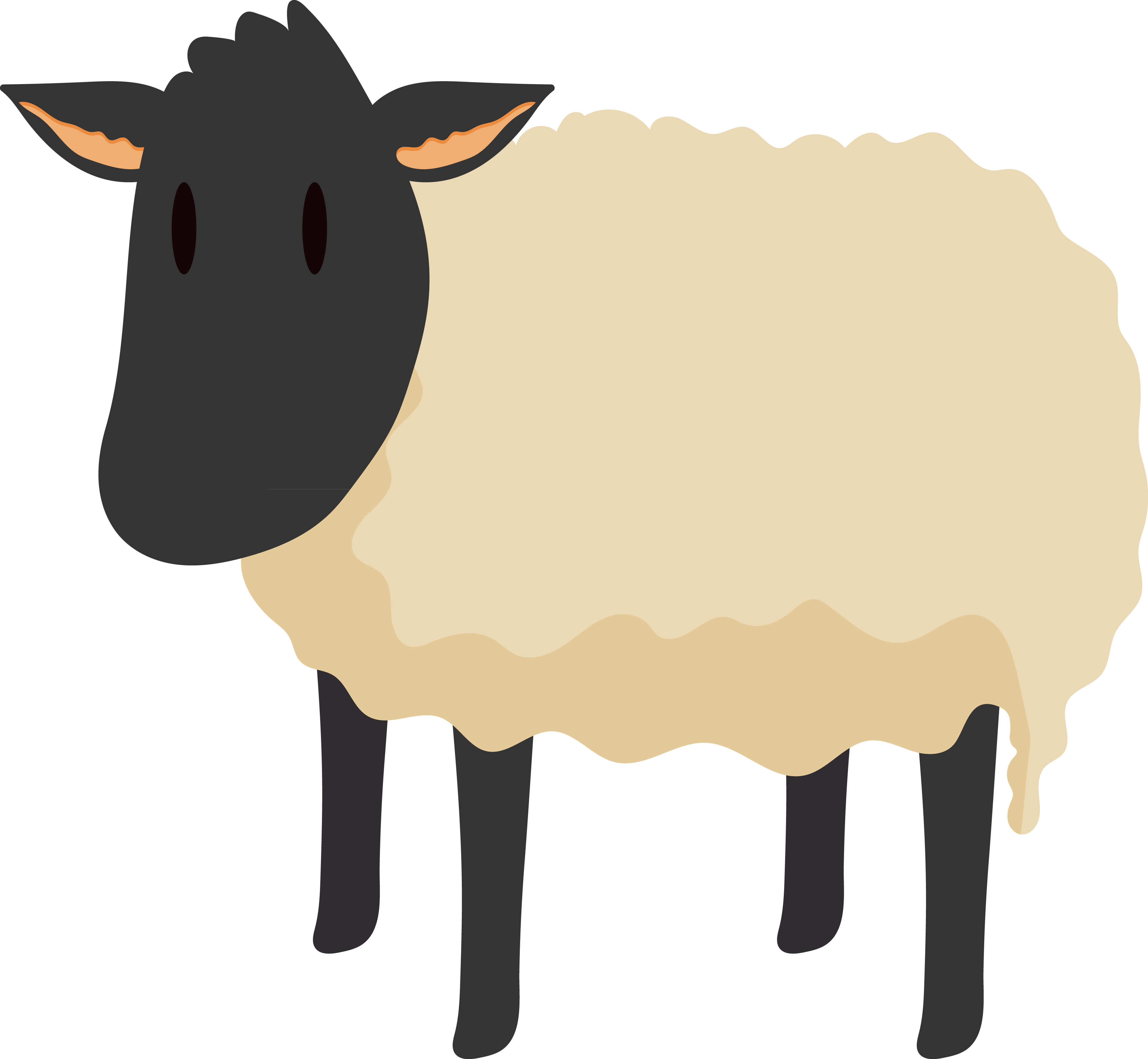 Cartoon Sheep Illustration