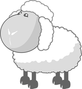 Cartoon Sheep Illustration