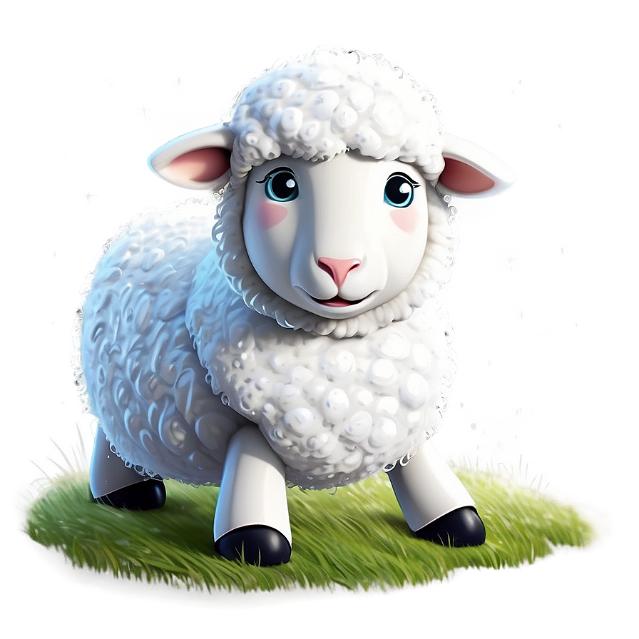 Cartoon Sheep In Snow Png Hvr37