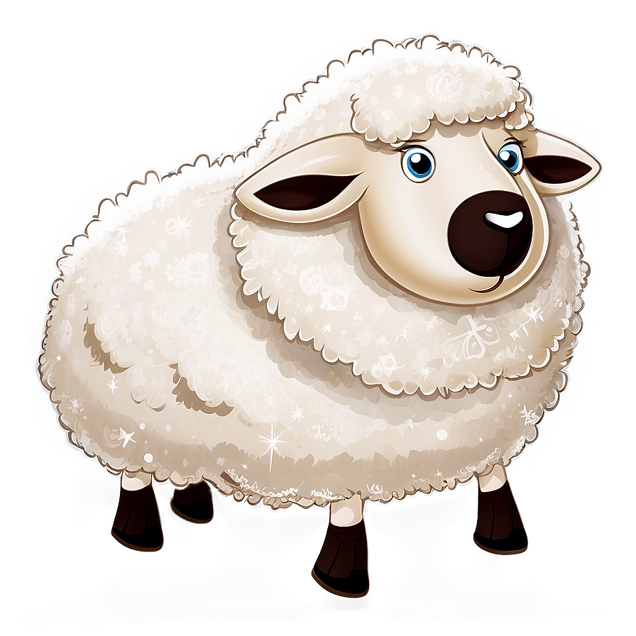 Cartoon Sheep In Snow Png Xql72