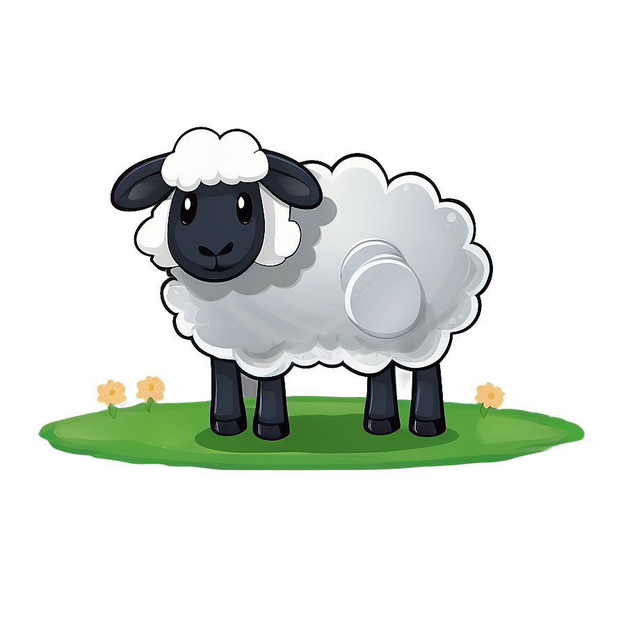 Cartoon Sheep With Cloud Png 81