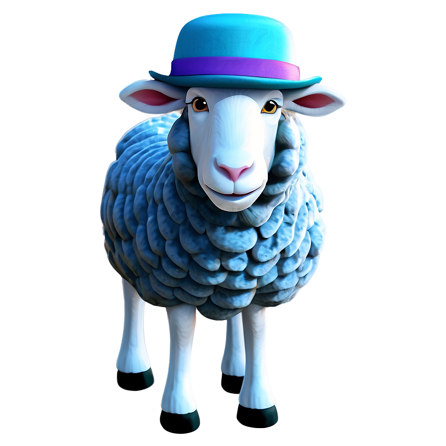 Cartoon Sheep With Hat Png Qsa