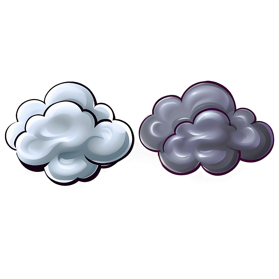 Cartoon Smoke Clouds Png 06282024