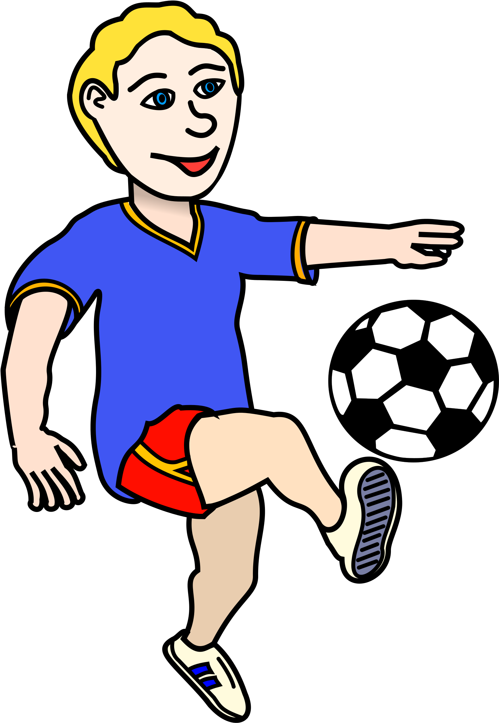 Cartoon Soccer Player Kicking Ball.png