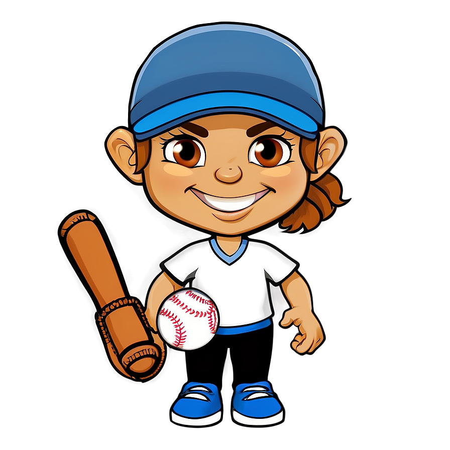 Cartoon Softball Clipart Png Nid90