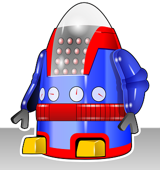 Cartoon Space Robot Vector