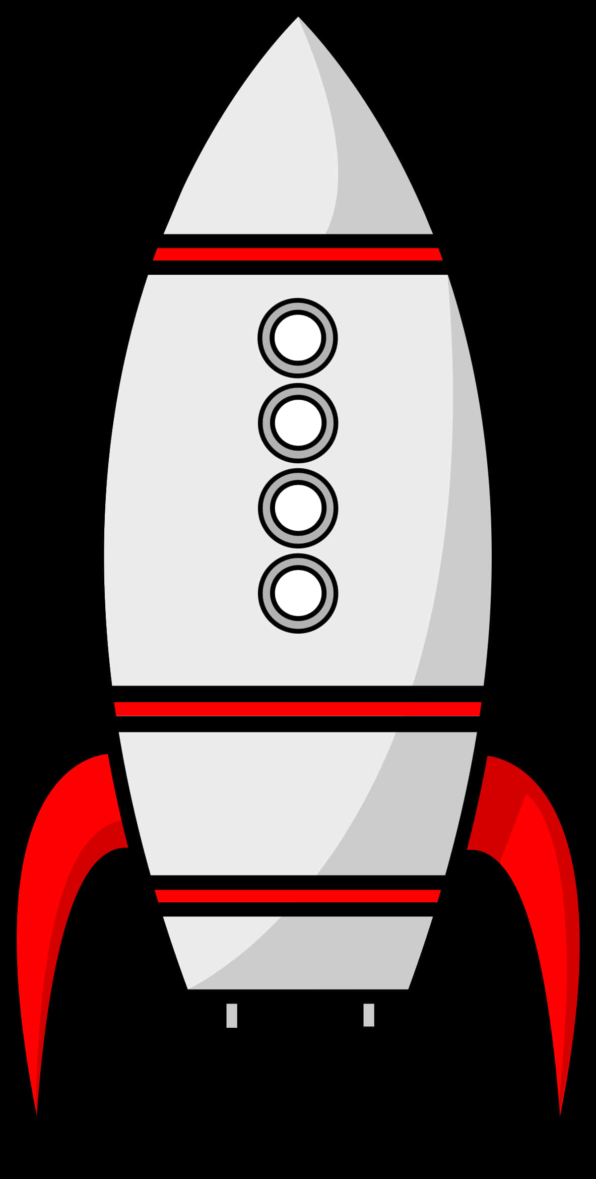 Cartoon Space Rocket