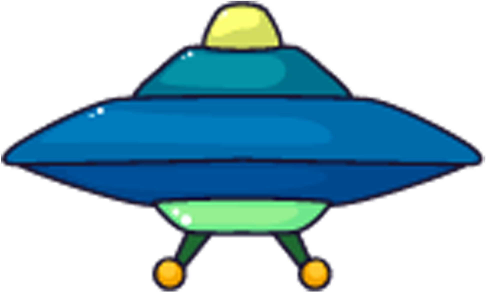 Cartoon Spaceship Illustration